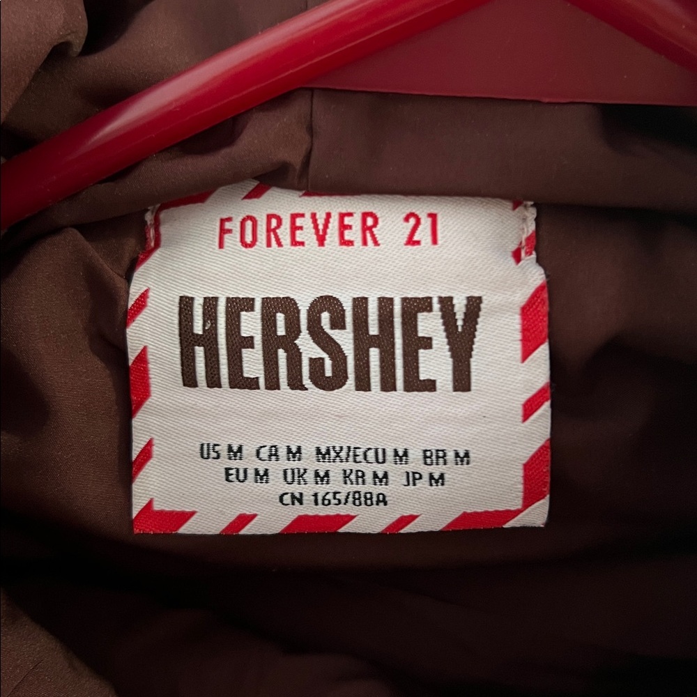 FOREVER 21 Hershey’s Faux Fur Pull Over Hoodie 🤎 - Picture 4 of 7